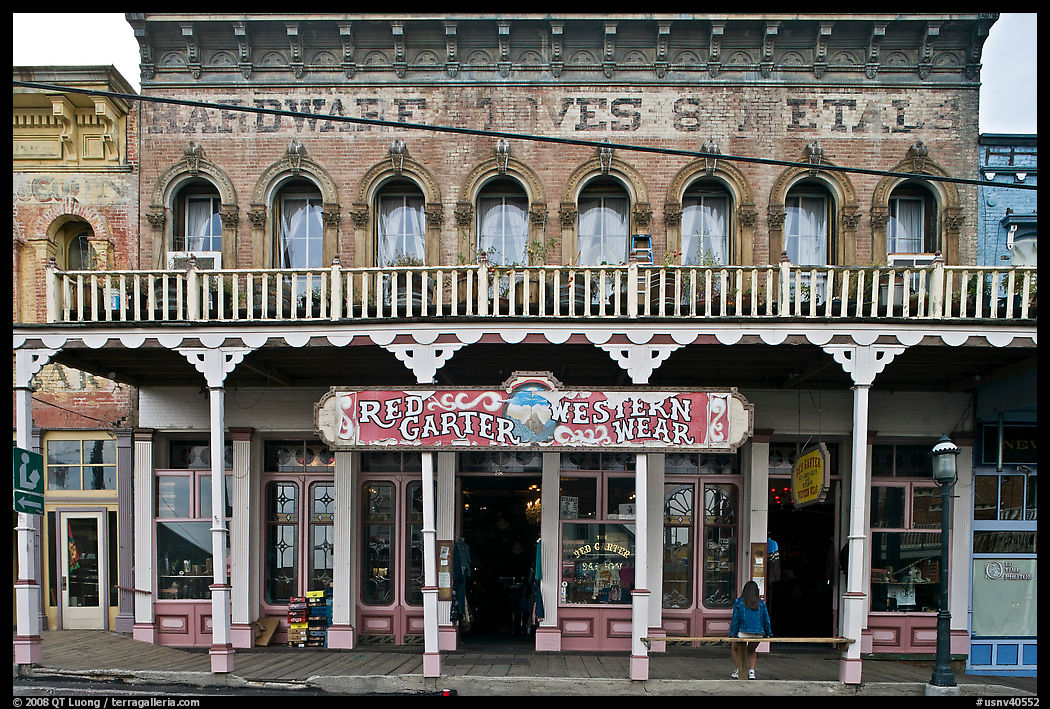 Old hardware store building. Virginia City, Nevada, USA
