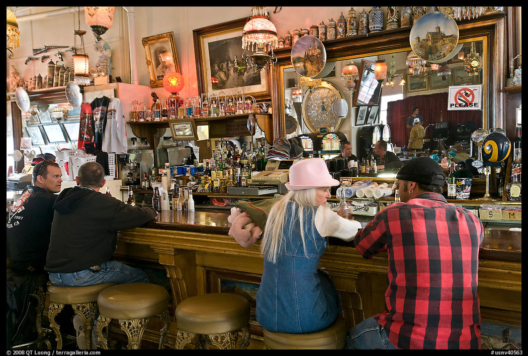 Saloon bar. Virginia City, Nevada, USA