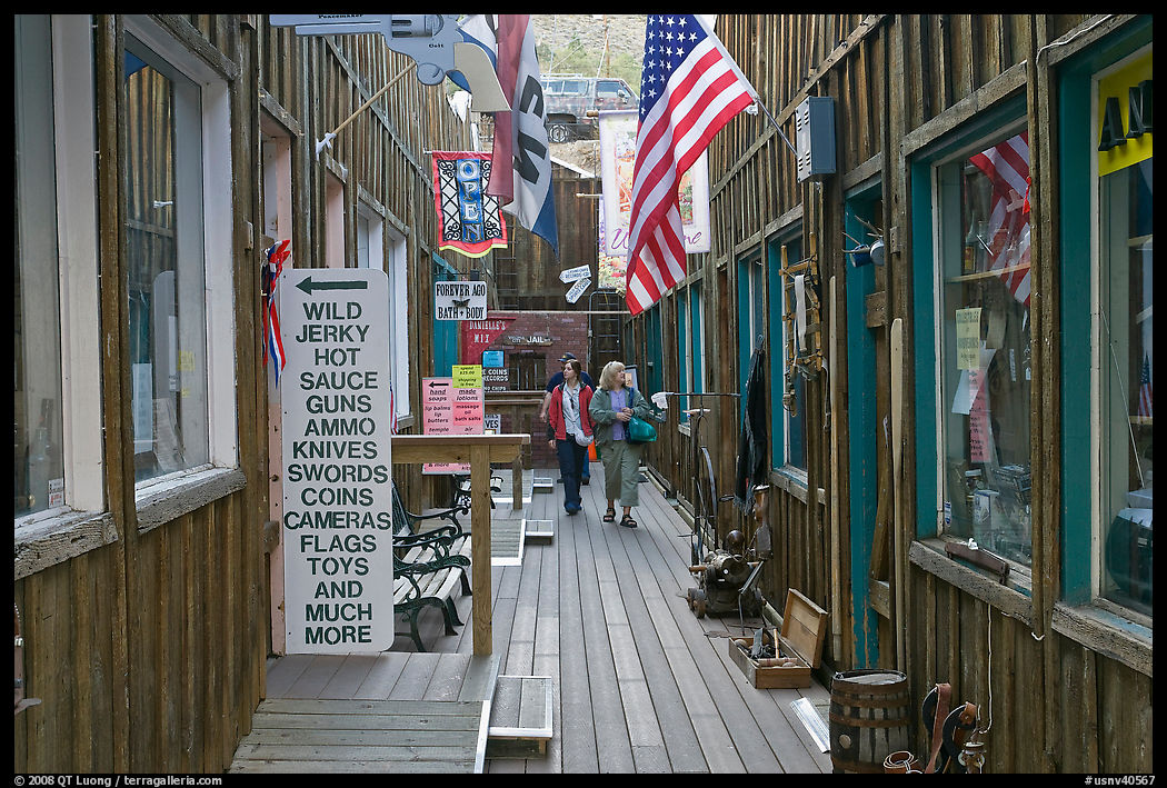 Alley. Virginia City, Nevada, USA
