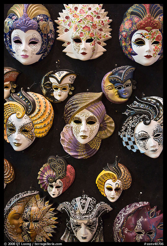 Masks, Venetian casino. Las Vegas, Nevada, USA