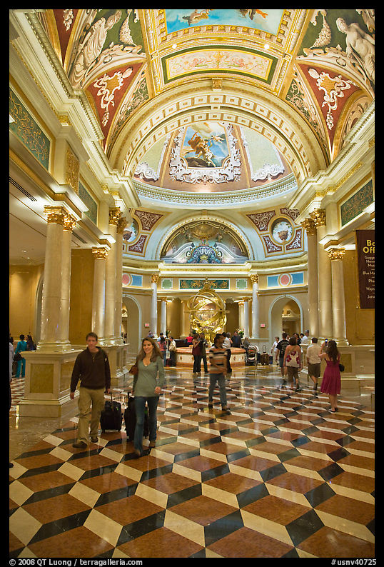 Lobby, Venetian casino. Las Vegas, Nevada, USA