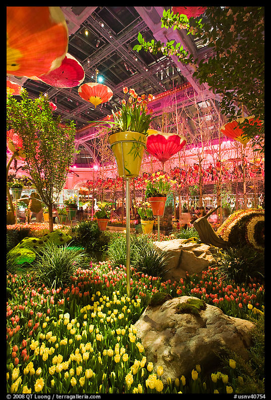 Botanical gardens inside Bellagio Hotel. Las Vegas, Nevada, USA