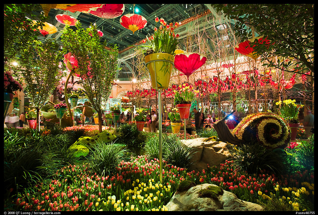 Botanical garden, Bellagio Hotel. Las Vegas, Nevada, USA
