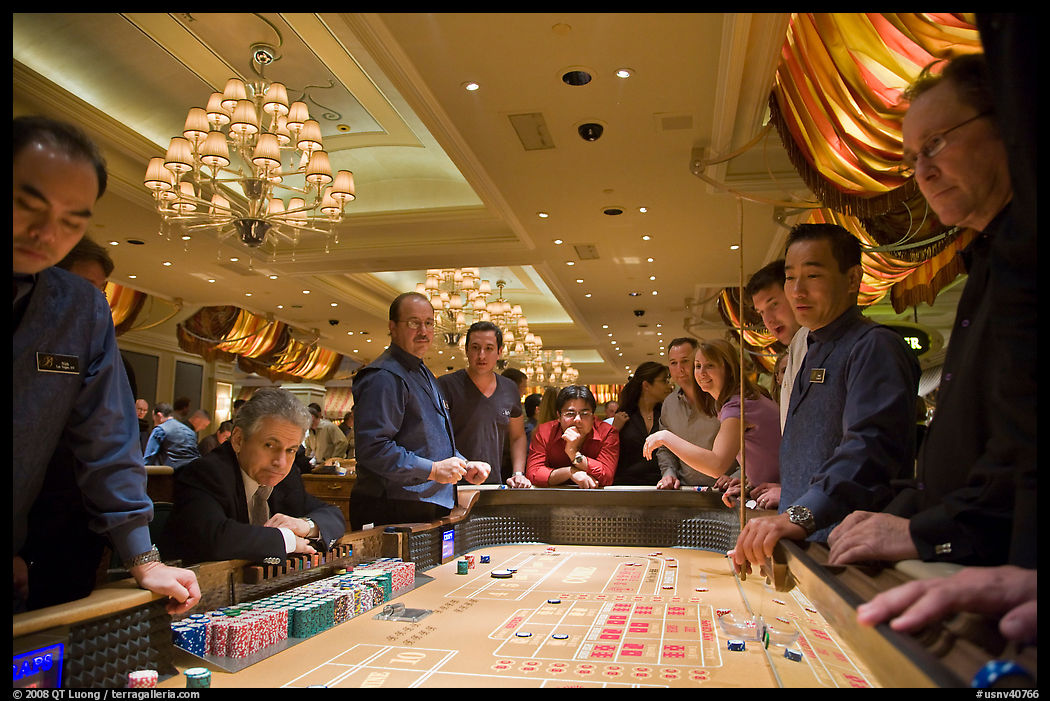 Casino craps game. Las Vegas, Nevada, USA