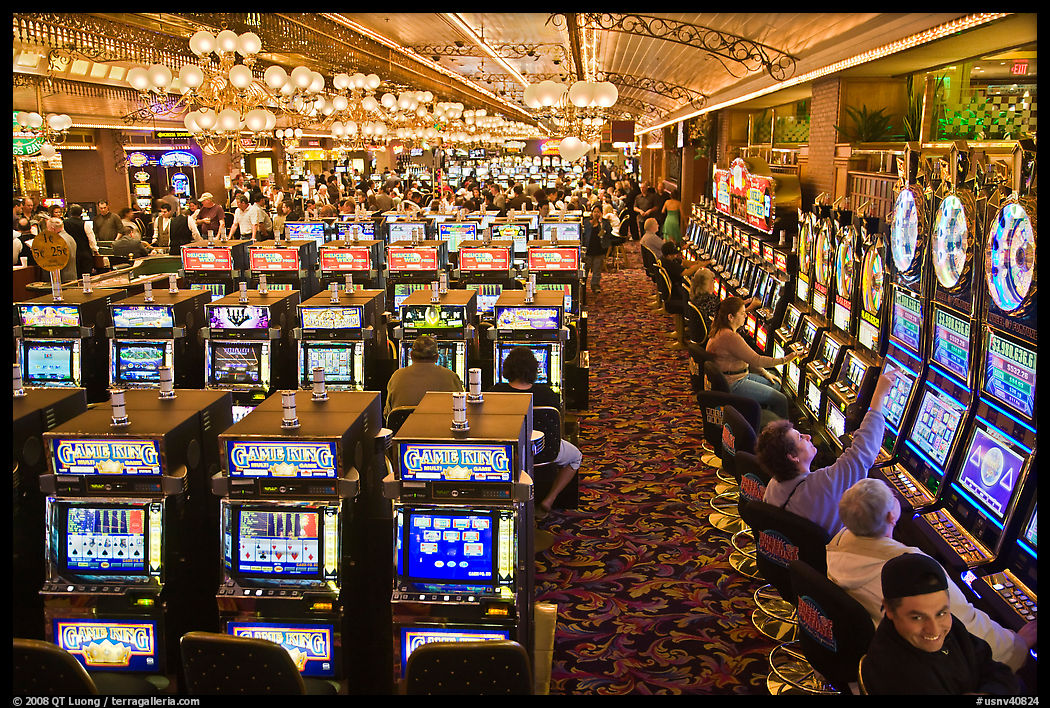 Gaming machines in casino. Las Vegas, Nevada, USA