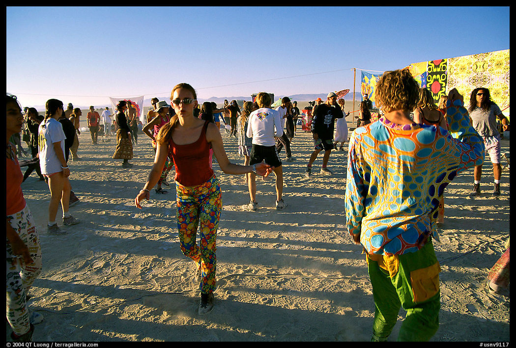 Morning dance. Black Rock Desert, Nevada, USA