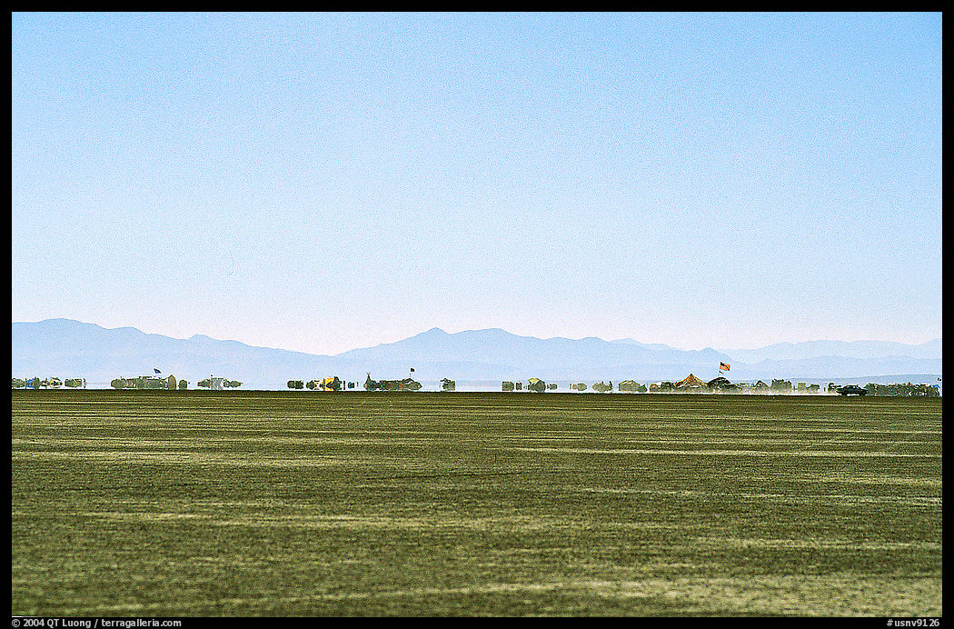 Black Rock City, a temporary community. Black Rock Desert, Nevada, USA