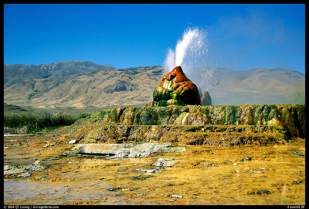 Fly Geyser. Black Rock Desert, Nevada, USA