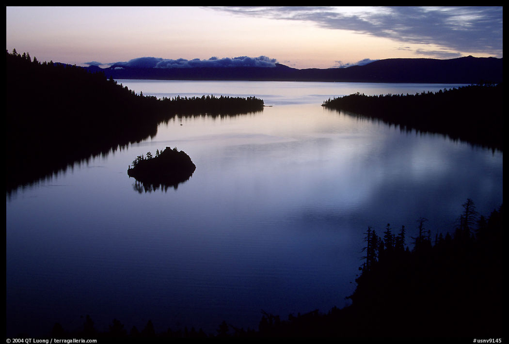 Emerald Bay, dawn, Lake Tahoe. California and Nevada, USA