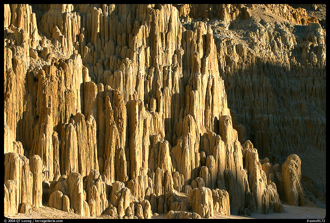 Cathedral-like spires, Cathedral Gorge State Park. Nevada, USA