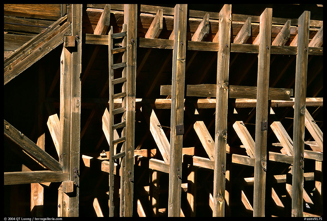 Old mining machinery,  Pioche. Nevada, USA