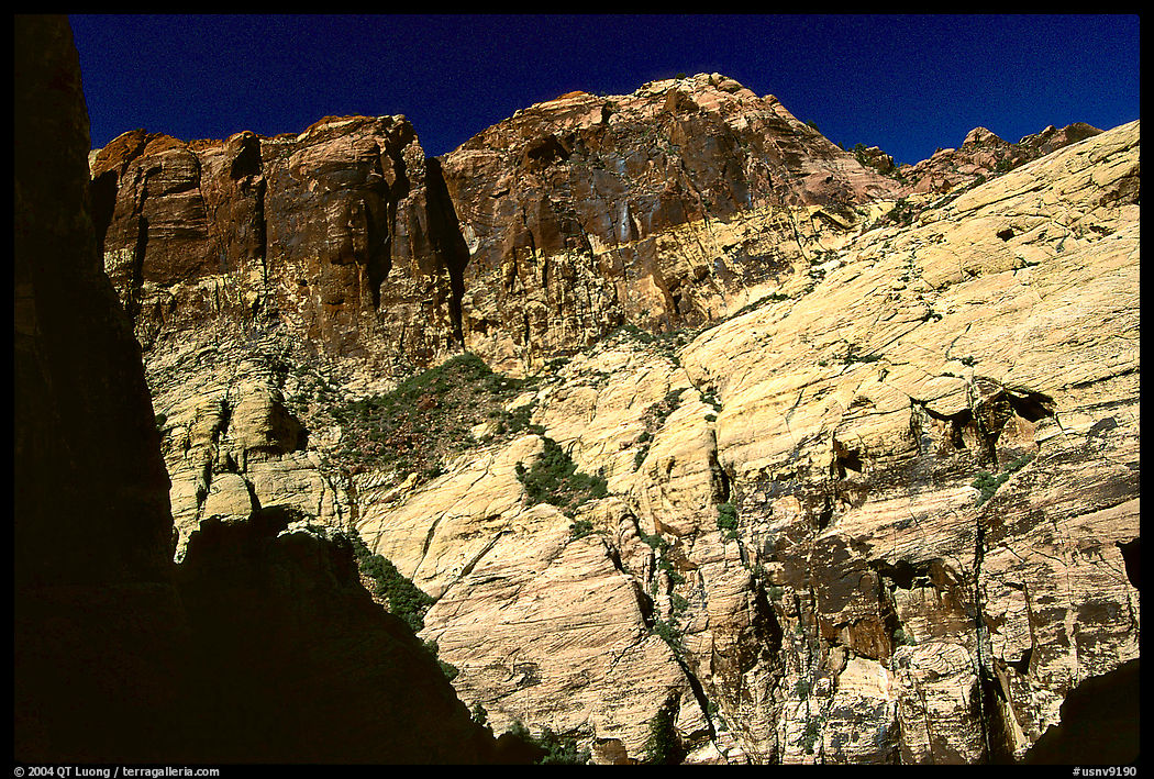 High cliffs. Red Rock Canyon, Nevada, USA