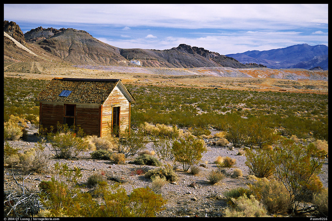 Cabin, Rhyolite ghost town. Nevada, USA