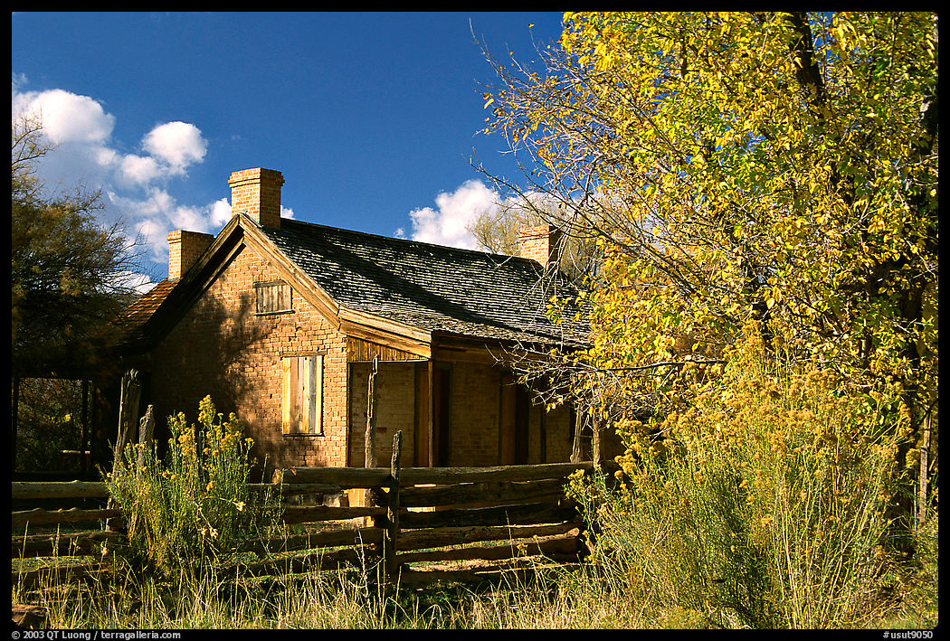 Old house, Grafton. Utah, USA