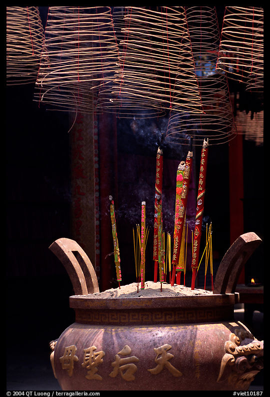 Incense stick and coils. Ho Chi Minh City, Vietnam