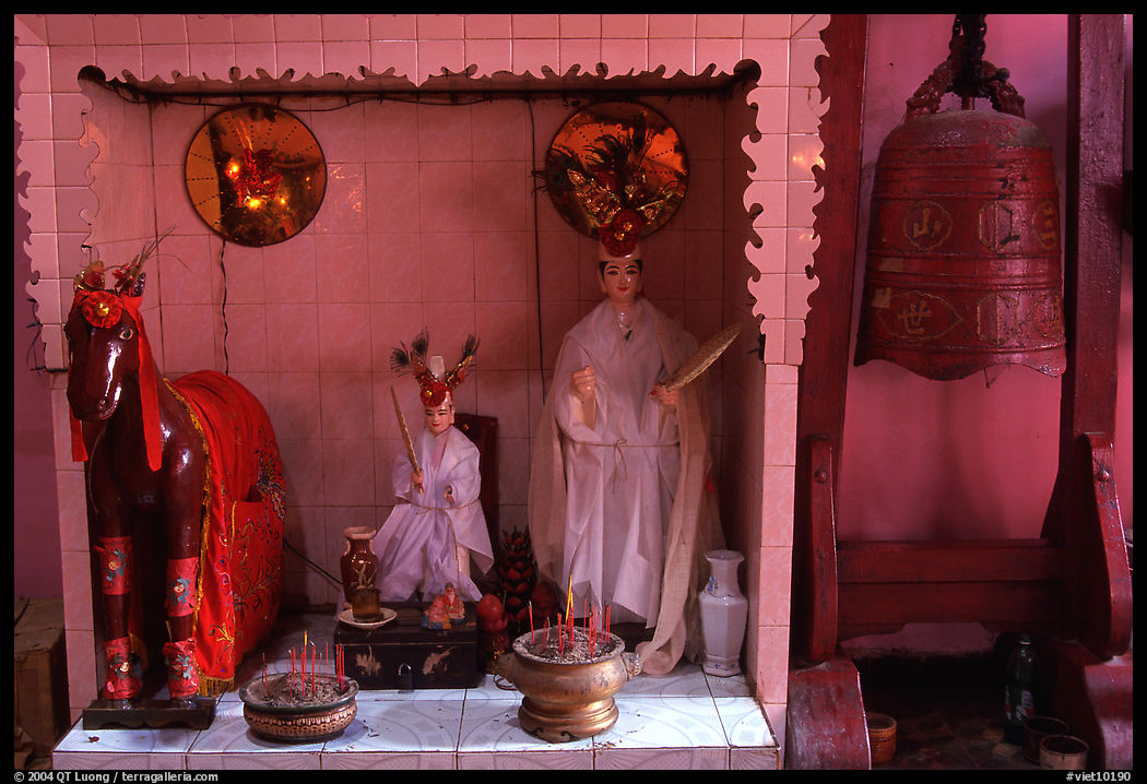 Altar dedicated to historic genies. Ho Chi Minh City, Vietnam