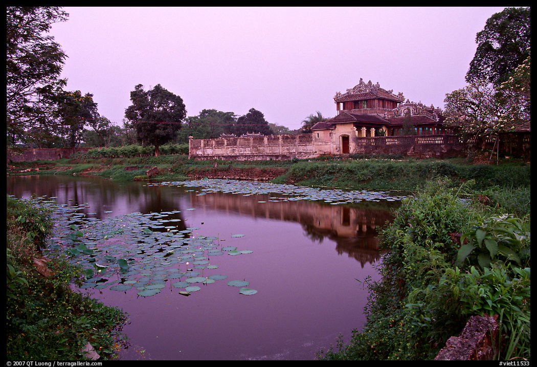 Imperial library and pond, citadel. Hue, Vietnam