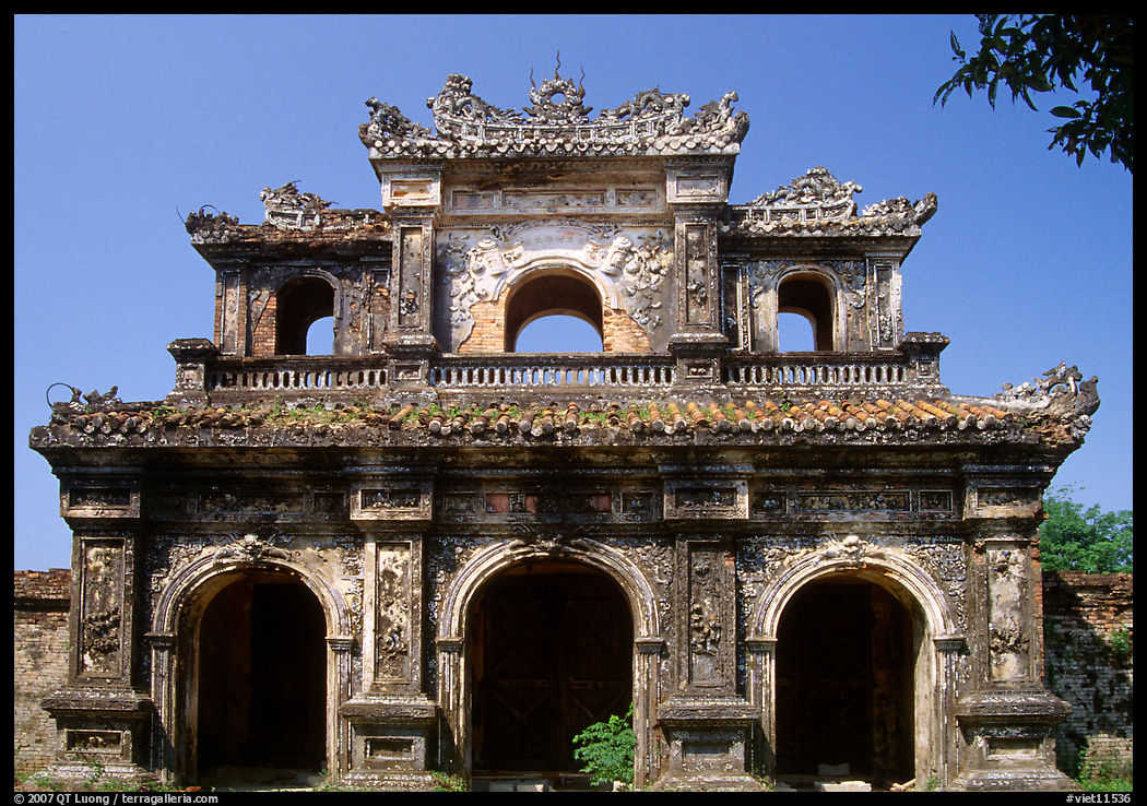 Gate, Hue citadel. Hue, Vietnam