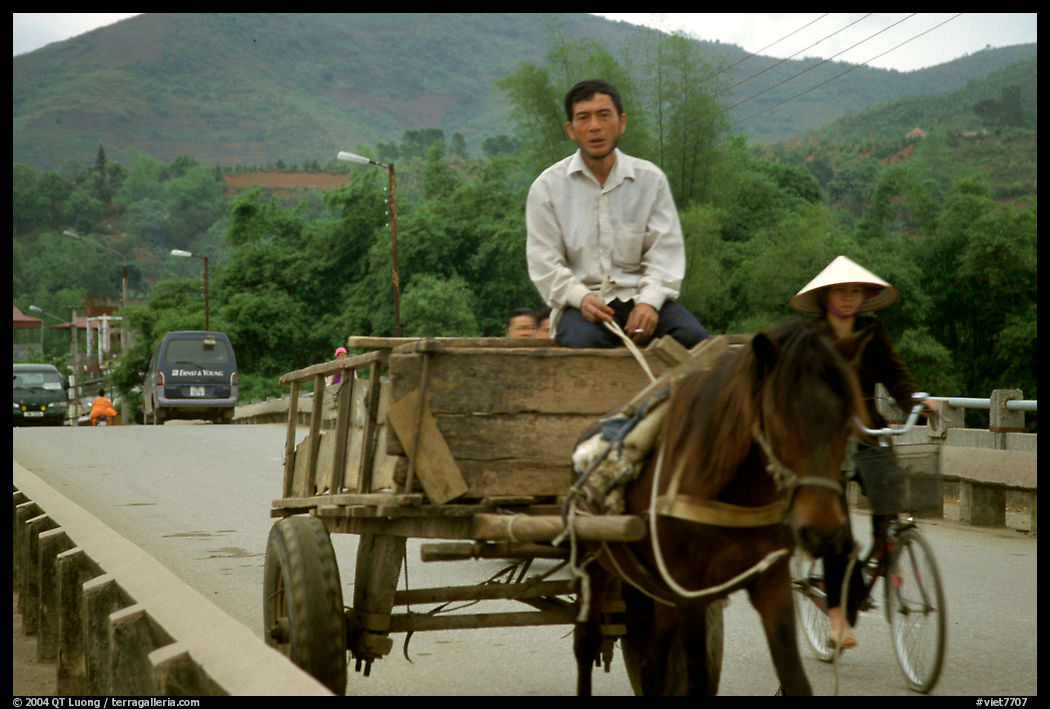 Horse carriage, Cao Bang. Northeast Vietnam