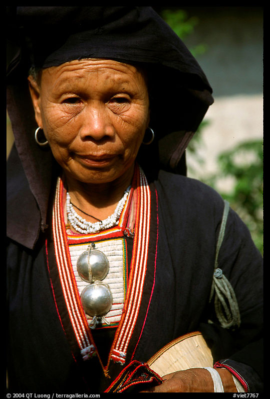 Elderly tribewoman, near Mai Chau. Northwest Vietnam