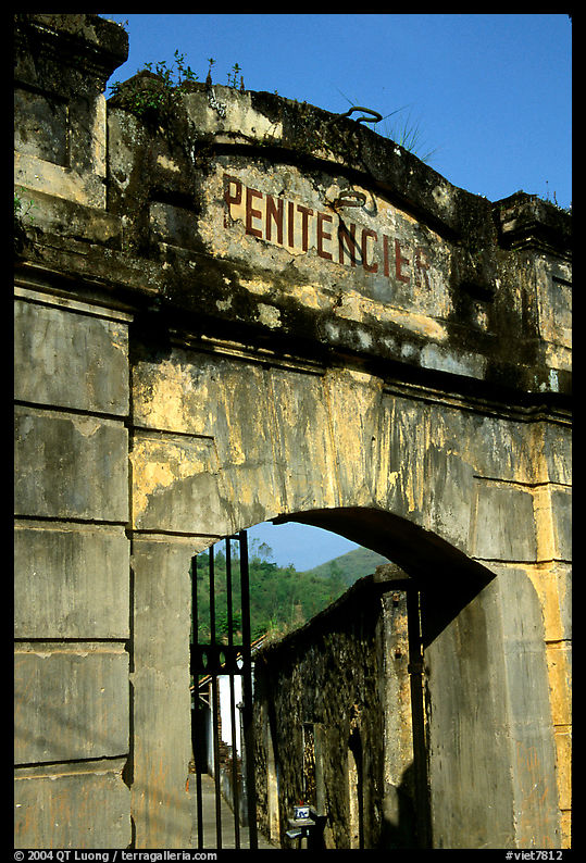 Door of the infamous colonial  prison, Son La. Northwest Vietnam