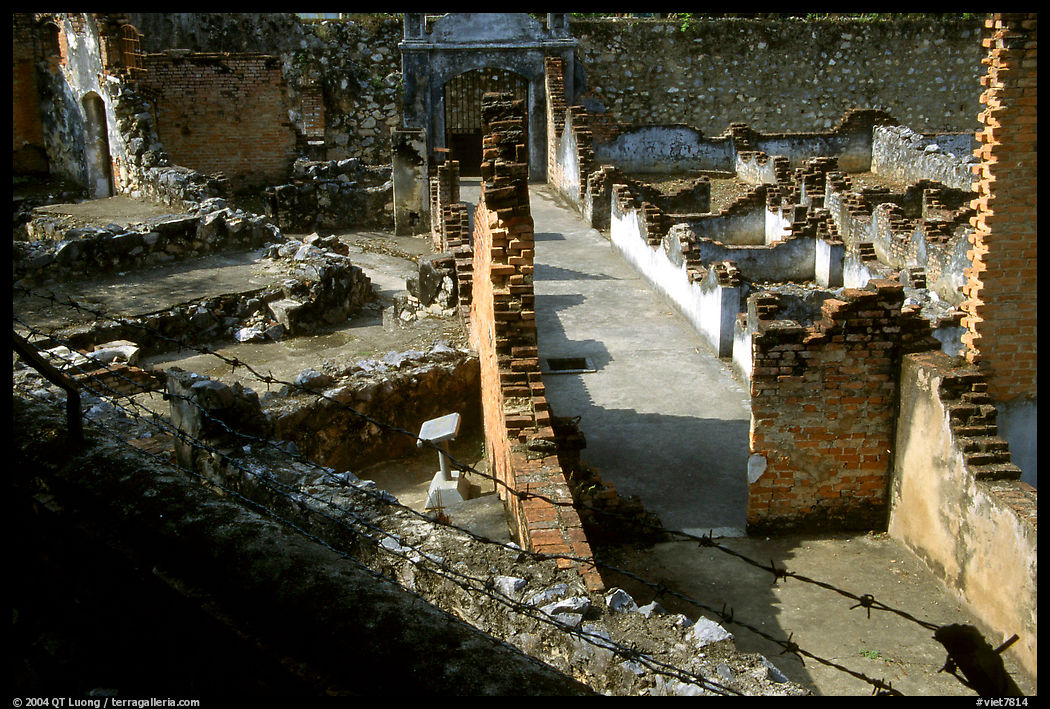 Ruins of the colonia prison cells, Son La. Northwest Vietnam