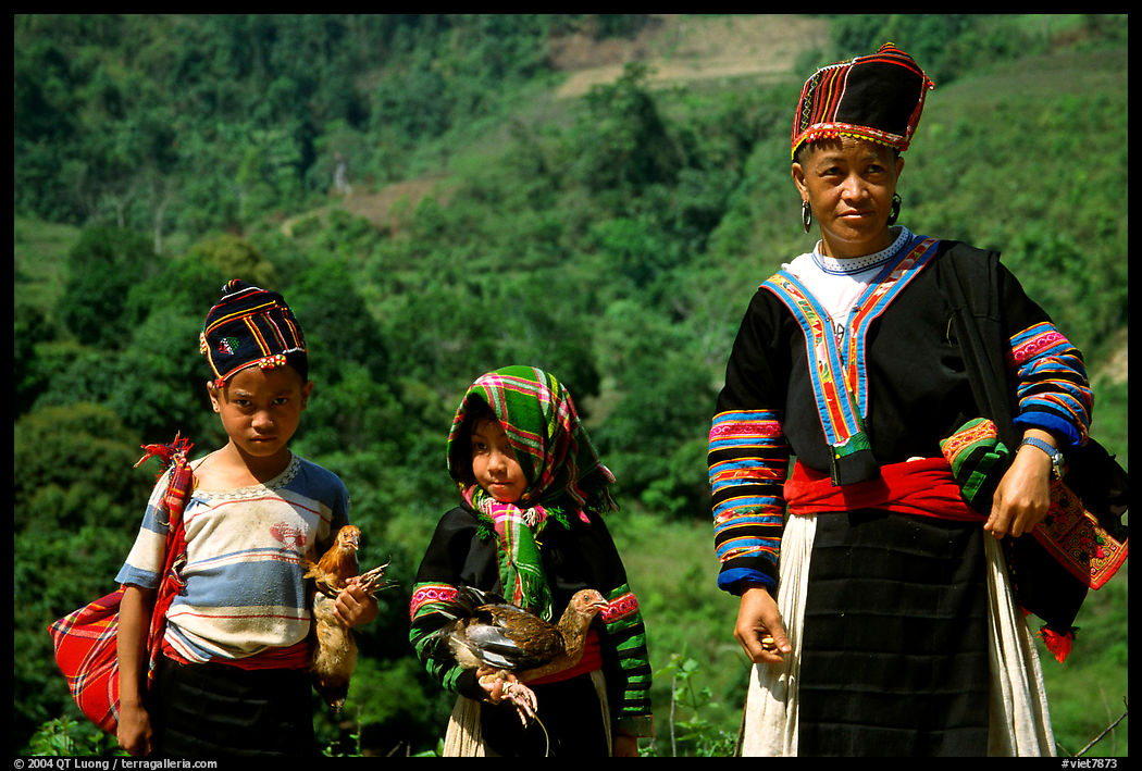 Hmong family near Lai Chau. Northwest Vietnam