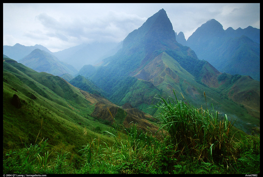 View from the Tram Ton Pass near Sapa. Sapa, Vietnam