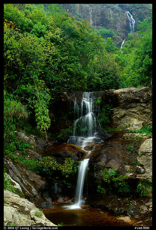 Silver Falls (Thac Bac) near Sapa. Sapa, Vietnam