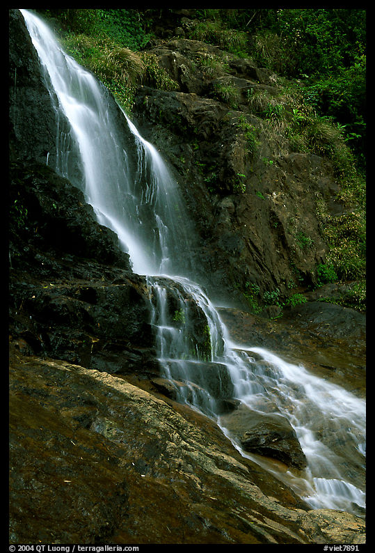 Silver Falls (Thac Bac) near Sapa. Sapa, Vietnam