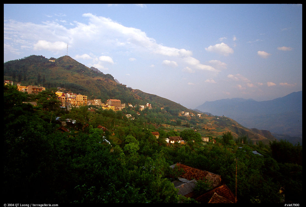 The hillside site of Sapa. Sapa, Vietnam