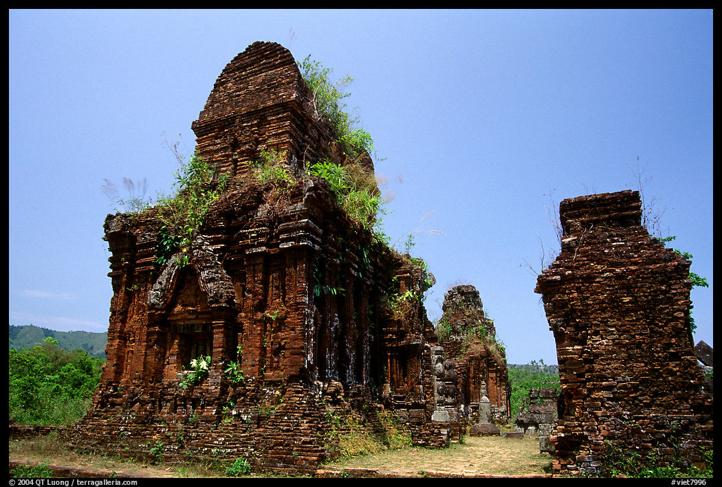 Ruined Cham towers of My Son. Vietnam