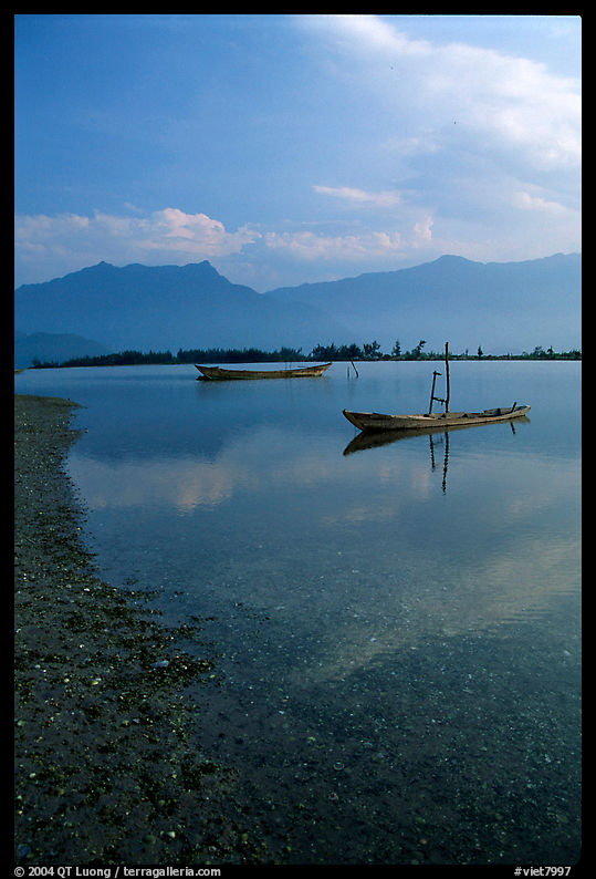 Small boats at Lang Co. Vietnam