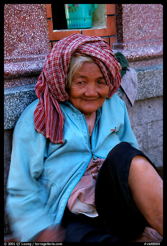 Elderly woman. Chau Doc, Vietnam