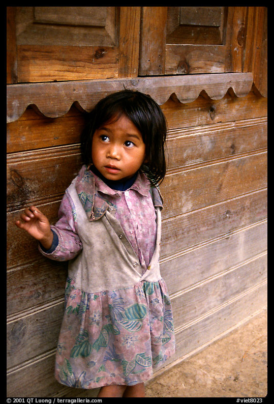 Girl of minority village, near Dalat. Vietnam