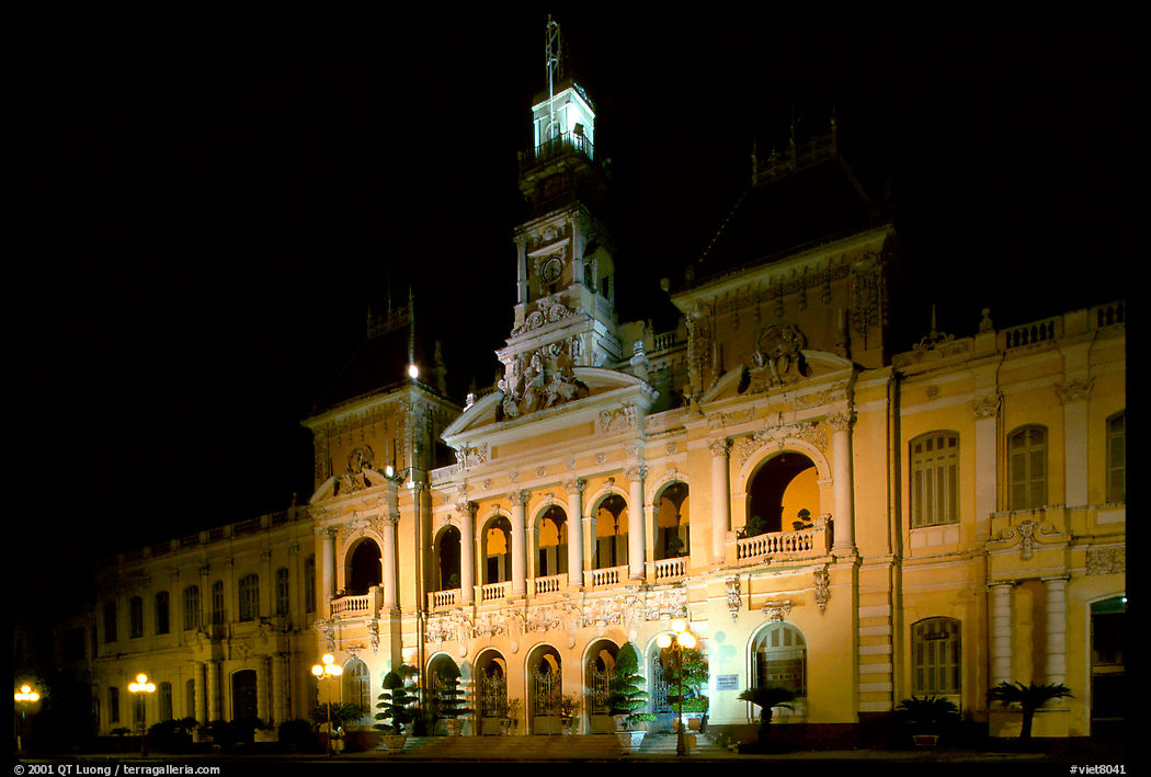 The old Hotel de Ville, one of finest examples of French colonial architecture. Ho Chi Minh City, Vietnam