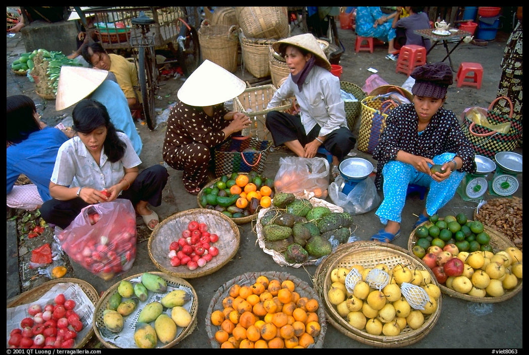 A variety of tropical fruit for sale. Ho Chi Minh City , Vietnam