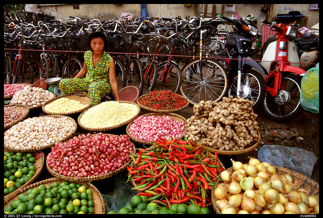 Vegetables and spices. Ho Chi Minh City , Vietnam