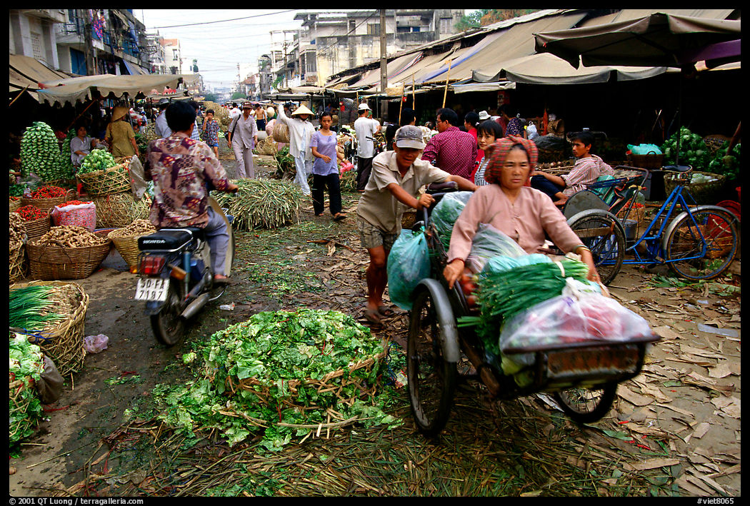 Fresh vegetable market. Ho Chi Minh City , Vietnam