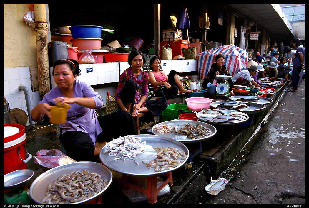 Fish vendors. Ho Chi Minh City , Vietnam