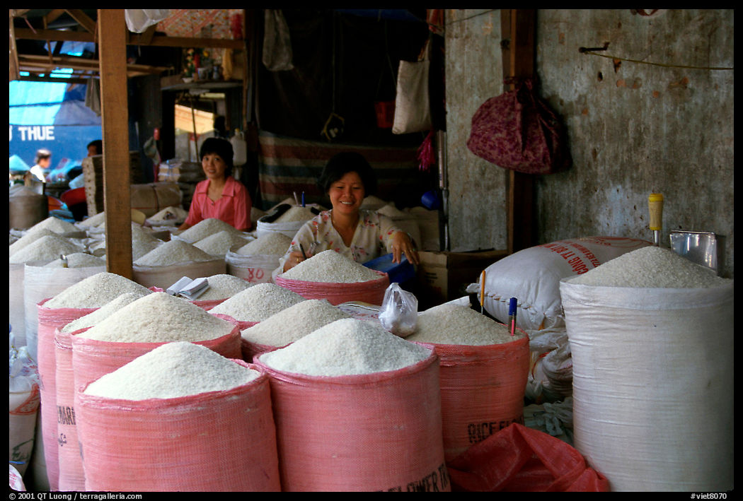 Rice is the basis of Vietnamese food, and there is a lot to choose from. Ho Chi Minh City , Vietnam