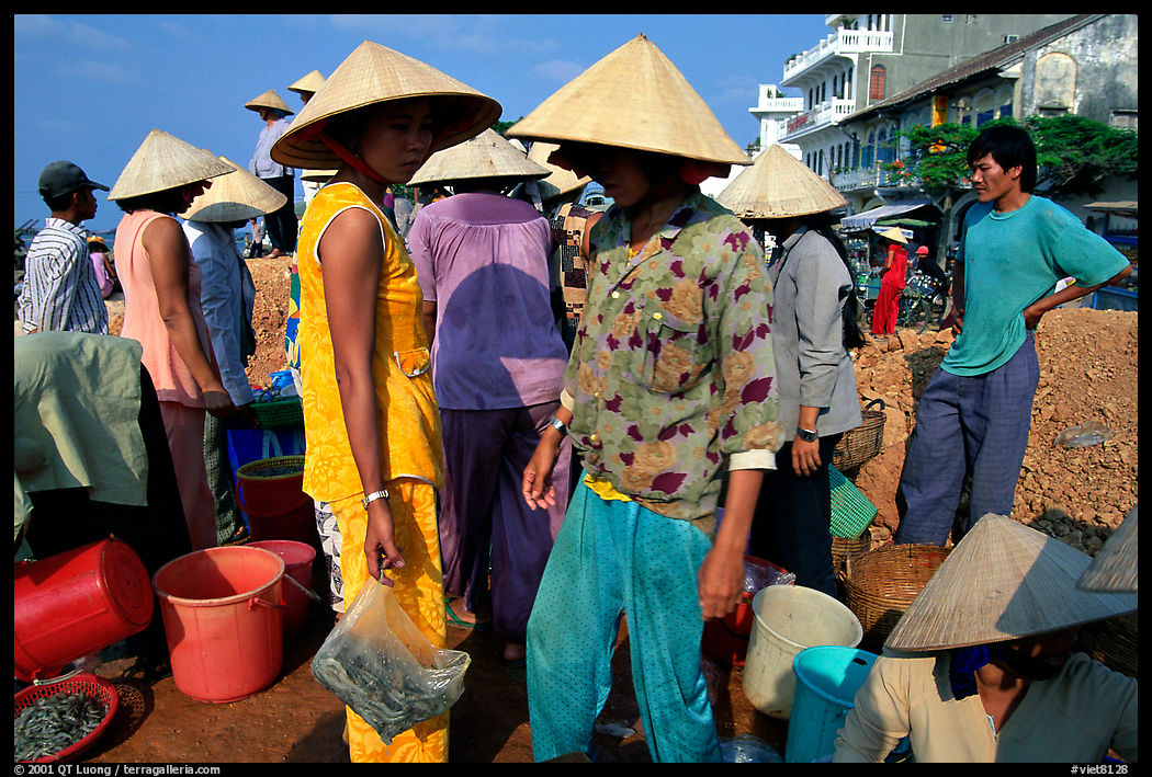 Colorful fish market. Ha Tien, Vietnam
