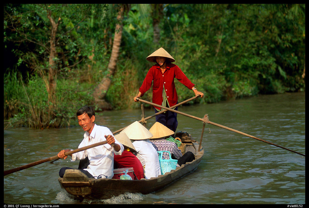 Back from the market on a canal near Phung Hiep. Can Tho, Vietnam