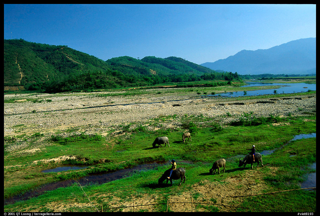 Nam Dong, close to the Lao border, is only 50 miles from the coast. Vietnam