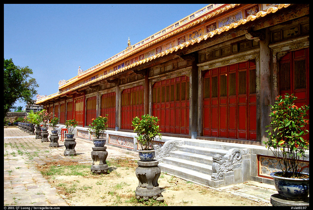 Hall of the mandarins, citadel. Hue, Vietnam