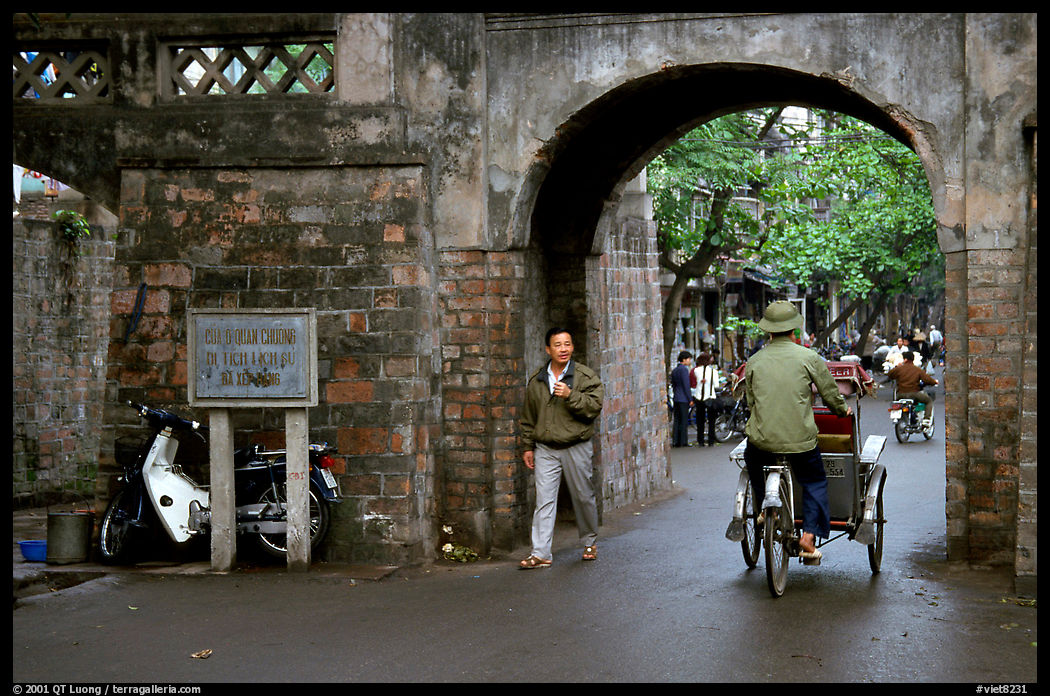 Gates of the old city. Hanoi, Vietnam