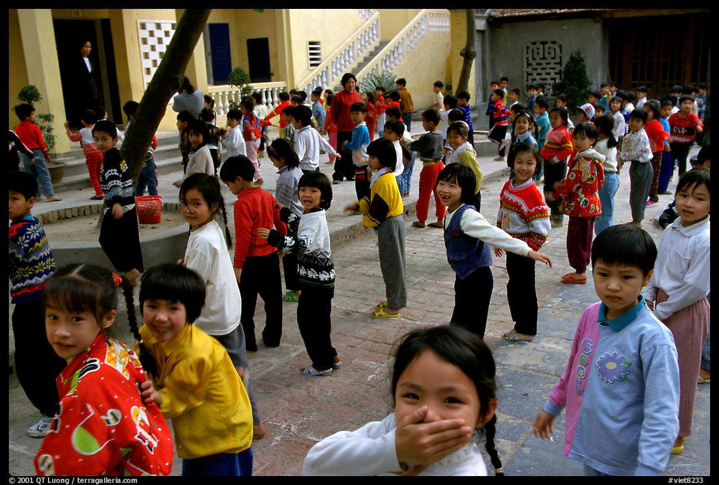 School yard. Hanoi, Vietnam