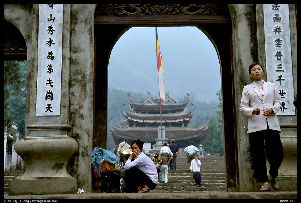 One of the numerous sanctuaries on the trail. Perfume Pagoda near Hanoi, Vietnam