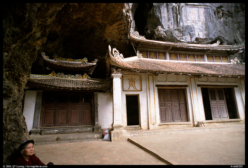 Troglodyte sanctuary near Tam Coc. near Ninh Binh,  Vietnam