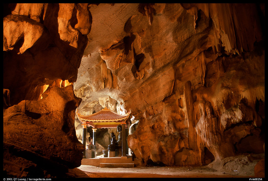 Troglodyte sanctuary near Tam Coc. near Ninh Binh,  Vietnam
